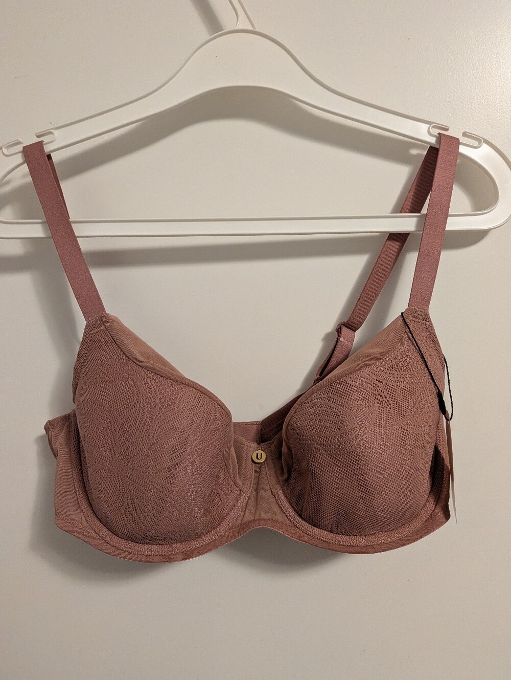 NWT Understance Leslie Smooth Lace Flexwire Lightly Padded Demi Bra - 32DD